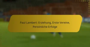 Paul Lambert: Erziehung, Erste Vereine, Persönliche Erfolge